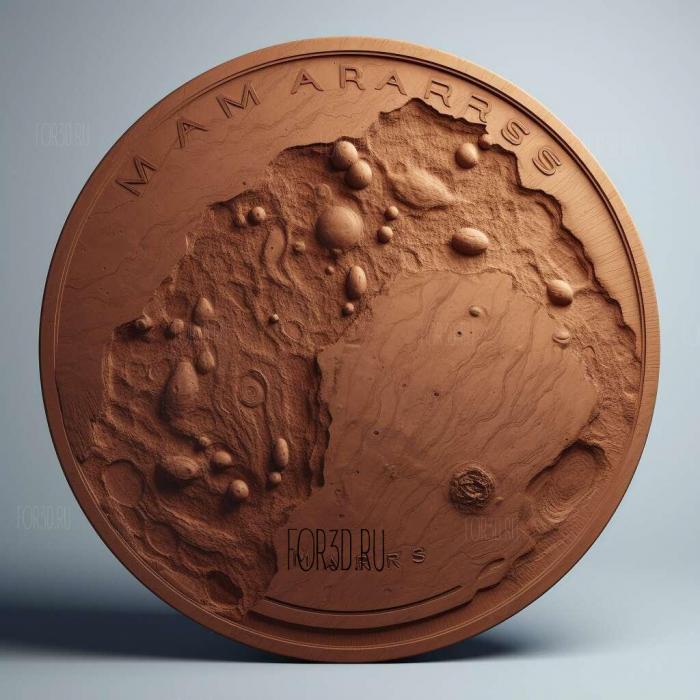 Mars TV series 3 stl model for CNC